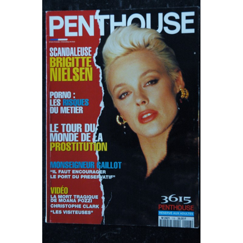 Penthouse Novembre Cover Brigitte Nielsen Pozzi Janine