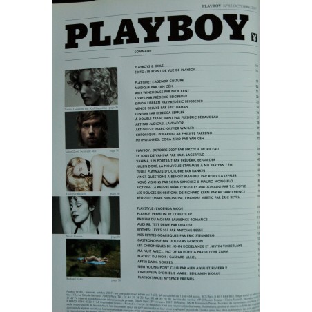 Playboy Octobre Cover Vahina Giocante Interview Julien Dore