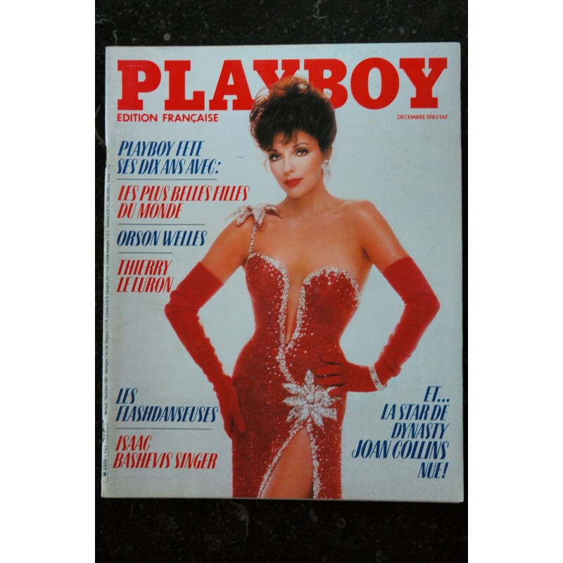 PLAYBOY Fr 1983 12 N° 121 Sp.10 ANS GIRLS THIERRY LE LURON JOAN COLLINS NUDES STAR DYNASTY NUE