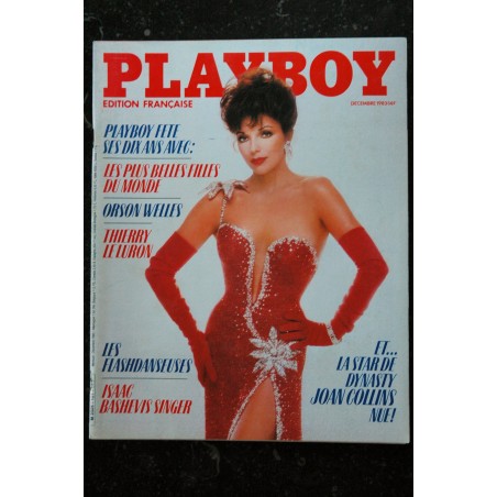 PLAYBOY Fr 1983 12 N° 121 Sp.10 ANS GIRLS THIERRY LE LURON JOAN COLLINS NUDES STAR DYNASTY NUE