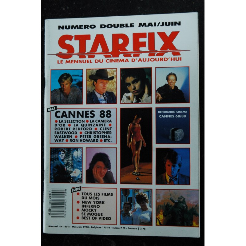 STARFIX 059  n° 59  * 1988 *  STALLONE  HARRISON FORD RAMBO 3  CHINA GIRL
