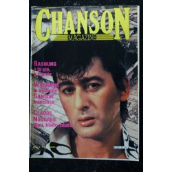 CHANSON MAGAZINE n° 17 MAI 1985 COVER JULIEN CLERC BERCY GERARD MANSET STARS CHEZ BARNUM