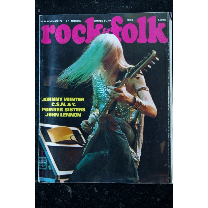 ROCK & FOLK 05 n° 85 FEVRIER 1974 COVER ALICE COOPER MAGMA JETHRO TULL STOOGES GALLAGHER