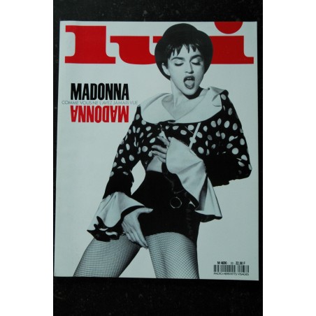 LUI 033 JUILLET 1990 COVER MADONNA PROVOCANTE HERB RITTS RICHARD LITT MARC GUIBERT  PHOTO SEXY