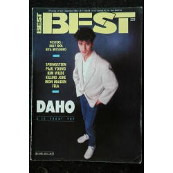 BEST 221 DECEMBRE 1986 COVER ETIENNE DAHO KIM WILDE SPRINGSTEEN IRON MAIDEN FELA POSTERS BILLY IDOL RITA MITSOUKO