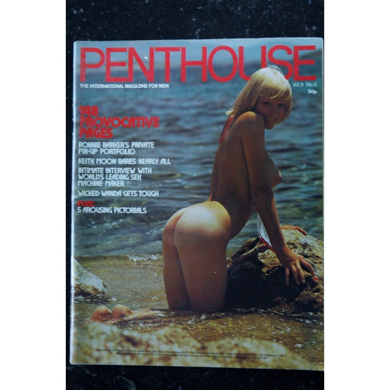 PENTHOUSE UK Vol 09 N° 08 Nicola Robb Marie Eldridge Sharon Longworth Morena Hannau Helen