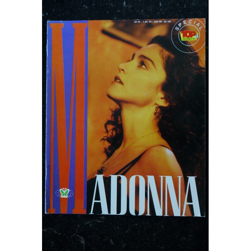 TOP SECRETS HS 2 SPECIAL MADONNA 36 PAGES + POSTER MAI 1989