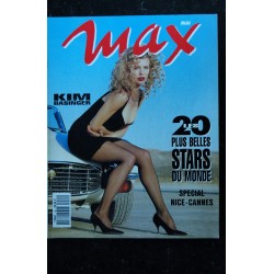 MAX 046 N° 46  COVER KIM BASINGER + POSTER BRENDA SCHADE LES 20 + BELLES STARS DU MONDE 1993
