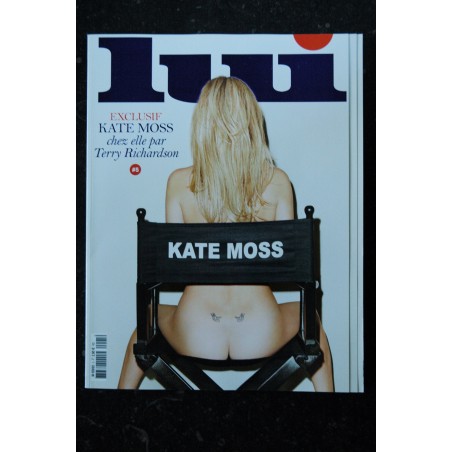 LUI 005 N° 5 + RUBRIQUE ENGLISH TEXT KATE MOSS ENTIEREMENT NUE SOUS BODY TERRY RICHARDSON 12 PAGES MCLELLAN HOT