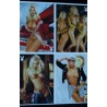 PLAYBOY 5 + 8 CARTE POSTALES PLAYMATES SAND ANDERSON CARRE OTIS ENTIEREMENT NUES