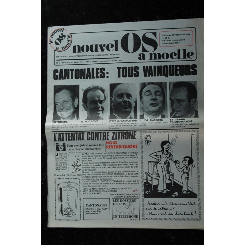 le nouvel OS à moelle  n°  6  *   10  mars 1976  *