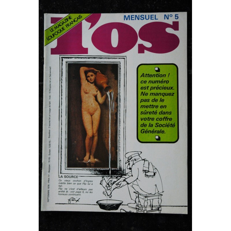 L'OS MENSUEL  n° 4  *   juillet août 1976  *  Pierre DAC  et Françis BLANCHE