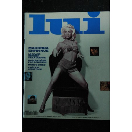 LUI 042 N°42 COVER MADONNA NUDE PHOTO STEVEN MEISEL MARTIN VEYRON DENIS MALERBI CHARME 1991