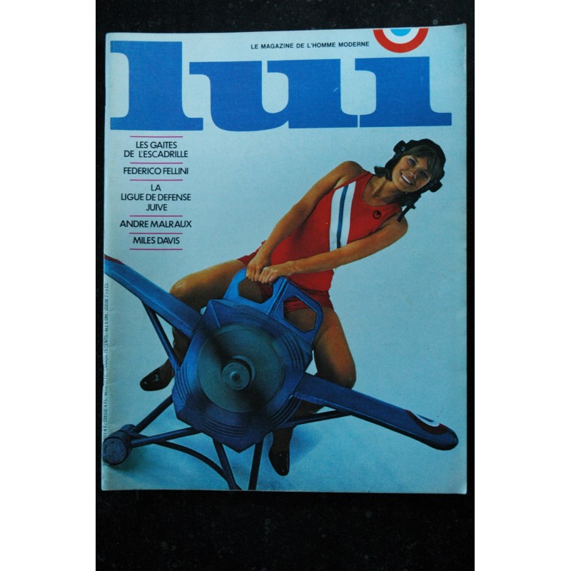 LUI 091 N° 91 FEDERICO FELLINI MALRAUX MILES DAVIS BOSQUET EROTIC VINTAGE ASLAN 1971