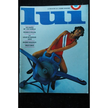 LUI 091 N° 91 FEDERICO FELLINI MALRAUX MILES DAVIS BOSQUET EROTIC VINTAGE ASLAN 1971