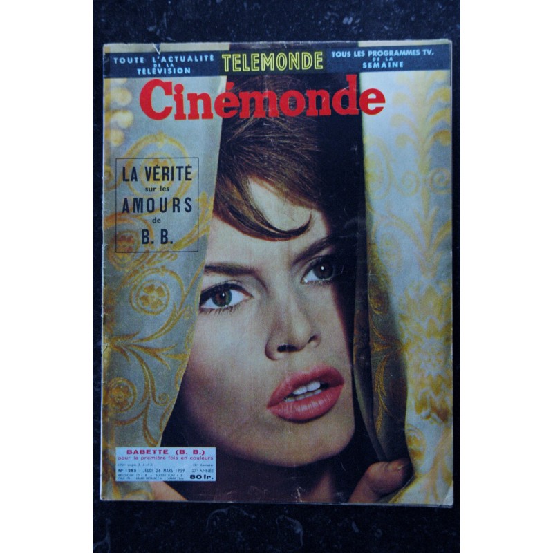 Cinémonde n° 1182 * 1957 *  Brigitte Bardot Cover + 5 pages Martine Carol