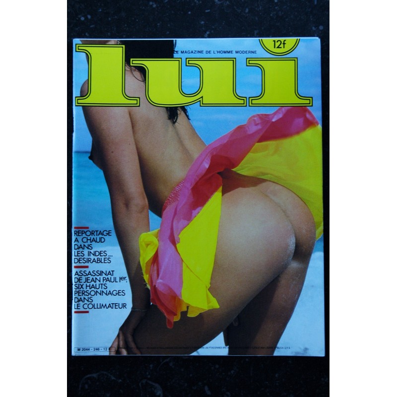 LUI 246 JUILLET 1984 INTERVIEW EDITH CRESSON CORPS NUS D' ASLAN BEAUTES DES INDES NUES FRANK GITTY MOORE