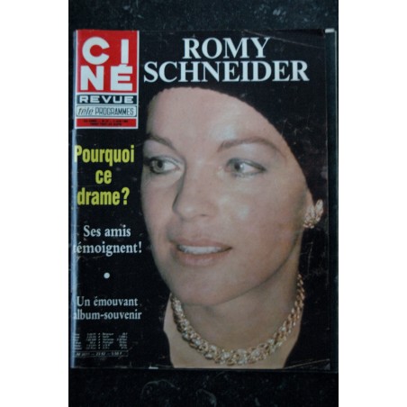 CINE REVUE 1982  n° 23  Romy SCHNEIDER  Zizi JENMAIRE Patrick DUFFY A. PERKINS