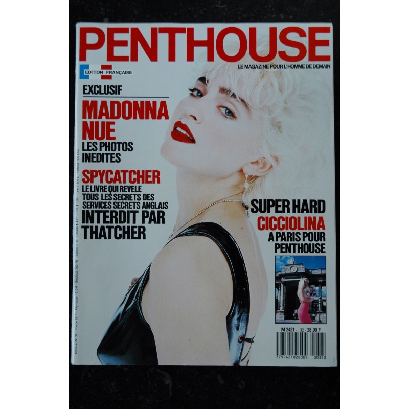 Penthouse Septembre Cover Madonna Pages La Cicciolina