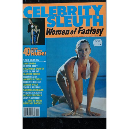 CELEBRITY SLEUTH Vol 03  n° 01  Melanie Griffith Foster Fonda Sophie Marceau Birkin Demi Moore Samantha Fox