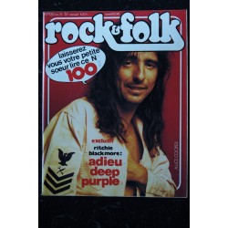 ROCK & FOLK 098 n° 98 MARS 1975 COVER MICK JAGGER L' ADIEU DES STONES ROLLING STONES