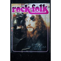 ROCK & FOLK 105  OCTOBRE 1975 COVER IAN ANDERSON JETHRO TULL ERIC CLAPTON ORANGE