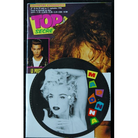 TOP SECRETS 047 1990 SEPTEMBRE COVER MADONNA + CP DURAN DURAN PHIL COLLINS TOM CRUISE + POSTERS GEANTS
