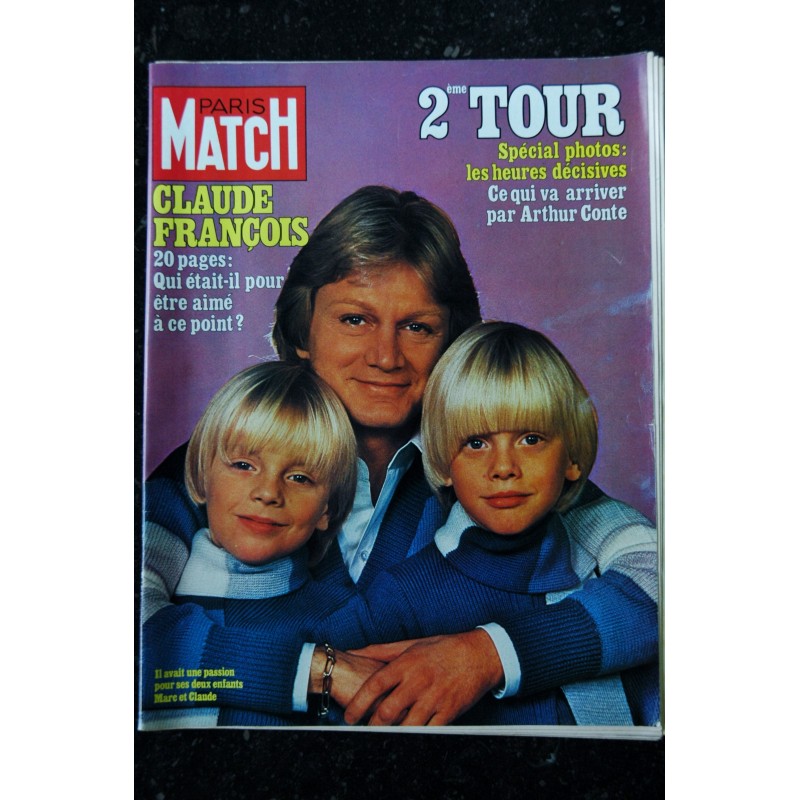 PARIS MATCH N° 1504  1978  CLAUDE FRANCOIS Cover + 20 pages