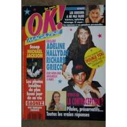 OK ! âge tendre 876 OCT 1992 COVER VANESSA PARADIS MADONNA PHOTOS CHOC + AUTO-COLLANT WAYNE'S WORLD