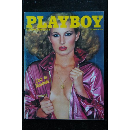 PLAYBOY Fr 1978 10 N° 59 GS X3 RICHARD FEGLEY COVER-GIRL TOP NUDES TIEGS EROTIC MARCY HANSON