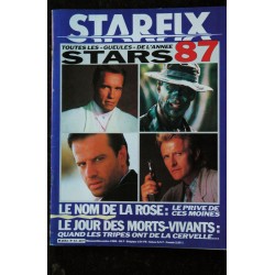 STARFIX 042  n° 42  * 1986 *  COBRA  STALLONE  ARNOLD  JOHNNY HALLYDAY  LES NOUVEAUX FLICS
