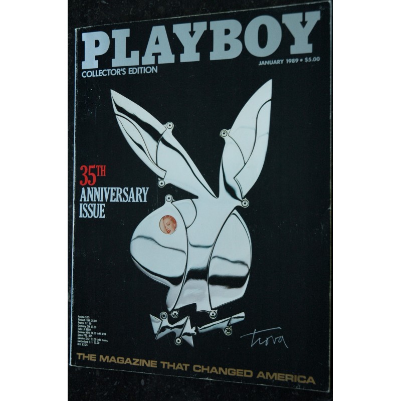 PLAYBOY US 1989 01 35th ANNIVERSARY ISSUE Fawna MacLaren Marilyn Monroe Ernest Trova Robert de Niro