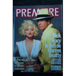 PREMIERE 163 OCTOBRE 1990 COVER MADONNA BRUCE WILLIS DICK TRACY DEFI DE WARREN BEATTY