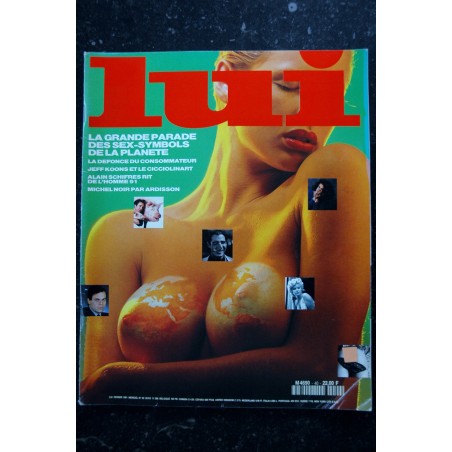 LUI 040 1991 FEV JEFF KOONS CICCIOLINA ART EROTIC DAHMANE CLAUDIA SCHIFFER CINDY CRAWFORD