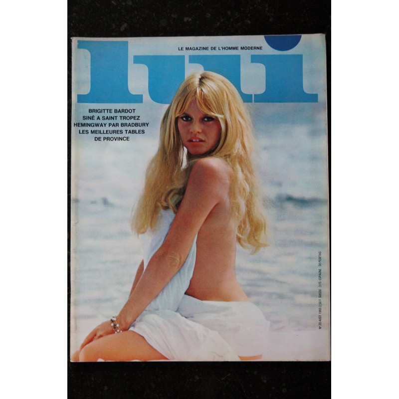 LUI 20 COLLECTOR BRIGITTE BARDOT EN POSTER EROTISME SAINT TROPEZ R GOSCINNY 1965