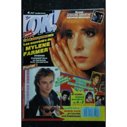 OK ! âge tendre 628 JANVIER 1988 COVER MYLENE FARMER SON ADOLESCENCE POSTER DAVID HALLYDAY MURIEL DACQ PIERRE BACHELET