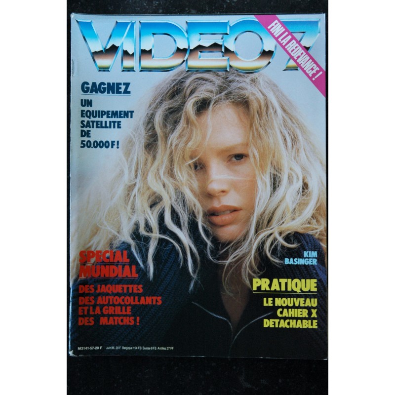 VIDEO 7 057 N° 57  1986  KIM BASINGER  Mia FARROW     + CAHIER EROTIC