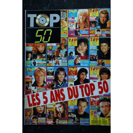 TOP 50 191 1989 COVER DAVID HALLYDAY POSTERS GEANTS JOE DASSIN ELSA CALENDRIER BROS DEPECHE MODE DESIRELESS