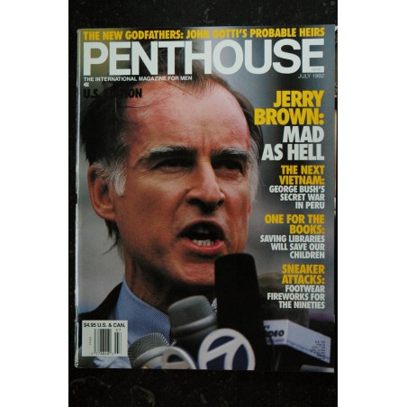 PENTHOUSE US 1992/07 Nicole Simmons Nicole Gerritse Photos: Earl Miller, John David Govenor Jerry Brown