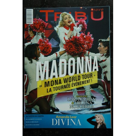 TRIBU move 171 AOUT 2013 COVER MADONNA   MDNA WORLD TOUR AMANDA LEAR LAR FABIAN HELENE NOUGUERRA