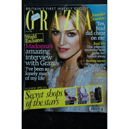 Grazia   52 Cover MADONNA - Madonna fights for her marriage - magazine UK - 2006