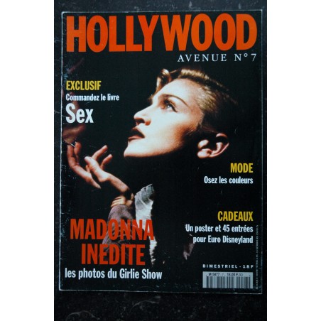 HOLLYWOOD AVENUE 7 MADONNA INEDITE LES PHOTOS DU GIRLIE SHOW 26 PAGES + POSTER