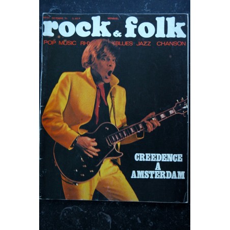 ROCK & FOLK 057 1971 OCTOBRE COVER GREEDENCE DICK RIVERS MALAVAL JAMES TAYLOR JIMI HENDRIX GIMME SHELTER