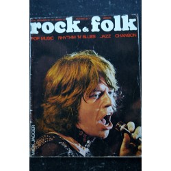 ROCK & FOLK 046 1970 NOVEMBRE COVER MICK JAGGER + POSTER ROLLING STONE RAY CHARLES ALICE ET AME SON JETHRO TULL
