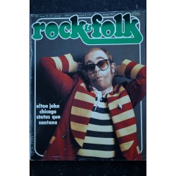 ROCK & FOLK 121  FEVRIER 1977  COVER ELTON JOHN  CHICAGO STATUS QUO  SANTANA