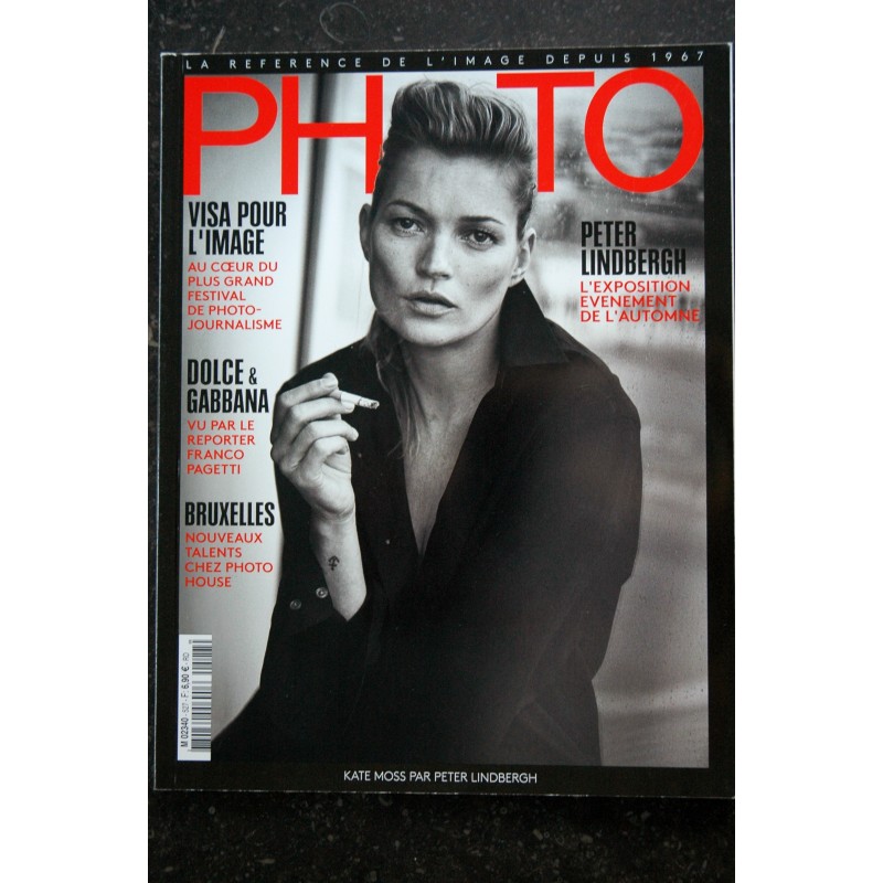 PHOTO 527 SEPTEMBRE 2016 COVER KATE MOSS PETER LINDBERGH DOLCE & GABANA FRANCO PAGETTI