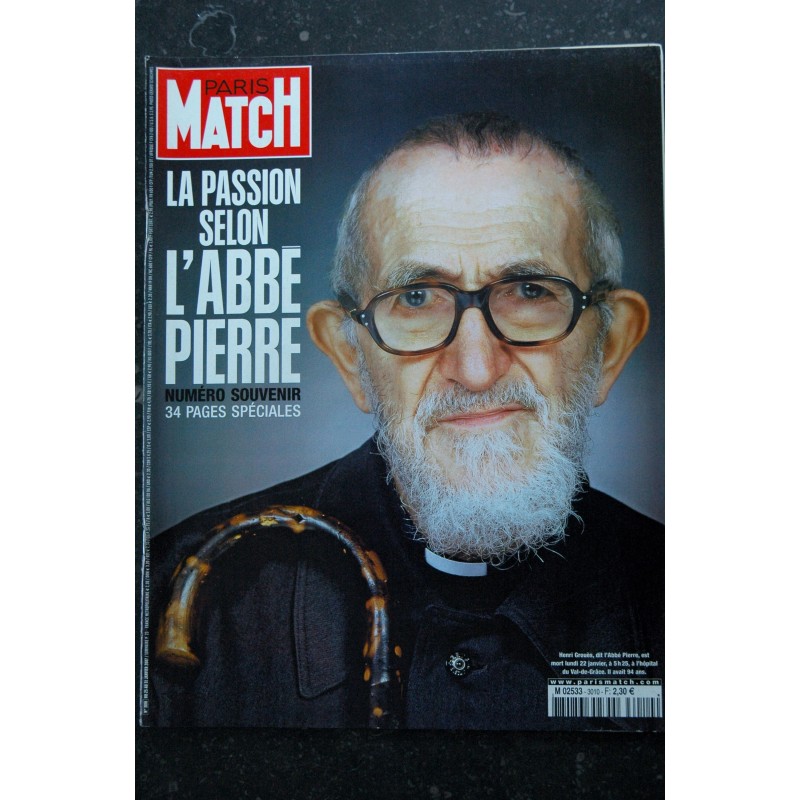 PARIS MATCH n° 3002  29 novembre 2006   Philippe NOIRET  Fabrice LUCHINI Inès SASTRE Françoise HARDY