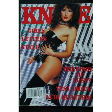 KNAVE Vol. 21 n°  7  1990  Michelle PFEIFFER ROSEANNE MAGGIE ALICIA LILITH TANYA ANNABELLE SANCHIA car Jaguar