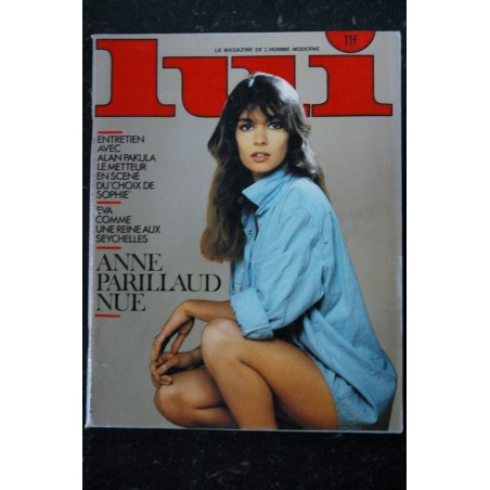 LUI 231 AVRIL 1983 COVER ANNE PARILLAUD ENTIEREMENT NUE SEYCHELLES EROTIC HELMUT WITKRAFT CHARME