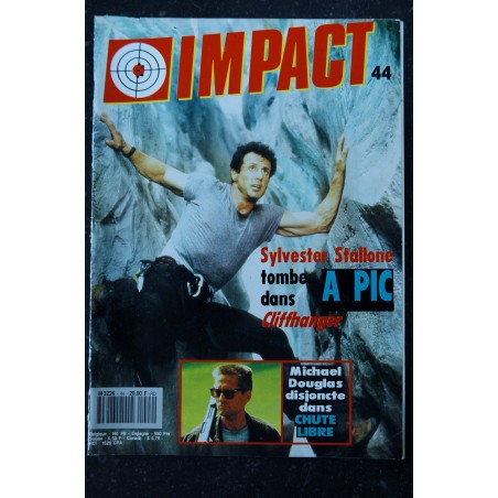 MAD MOVIES IMPACT 44 AVRIL 1993 Sylvester STALLONE Cliffhanger ACTION MEN Michael DOUGLAS Chute Libre